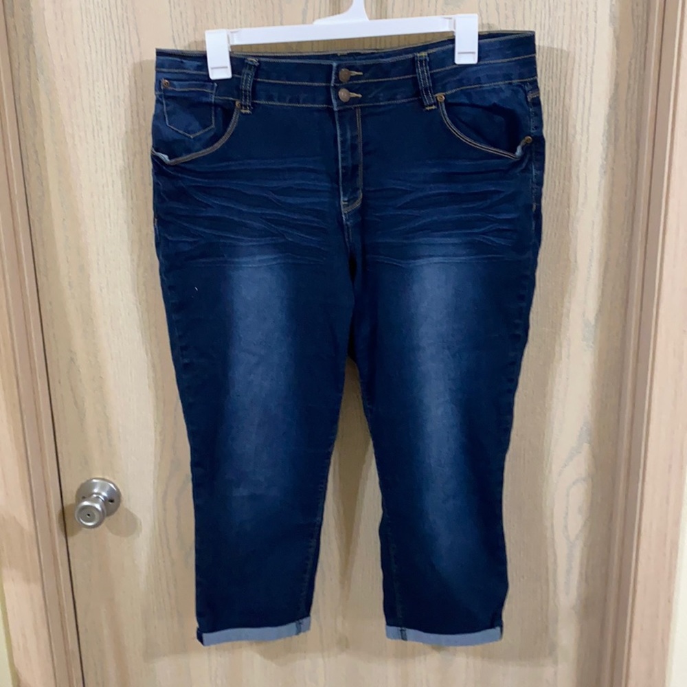 Cato Capri Jeans - Dark Wash